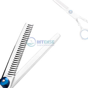 Kit de coupe de cheveux professionnel Ciseaux et ciseaux amincissants Ensemble de coupe de cheveux de salon de coiffure pour hommes et femmes avec logo personnalisé OEM - Product Image 4