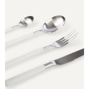 Carbon Steel Dining Cutlery Knife <b>Fork</b> <b>Spoon</b> Cutlery <b>Set</b> Stainless Steel Unique Handle Flatware Silverware <b>Set</b> Mirrored Steel - Product Image 2