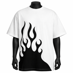 Camiseta gráfica extragrande OEM personalizada, camiseta informal de algodón de alta calidad para hombre, estilo urbano, holgada, al por mayor - Product Image 1