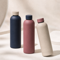 Bouteille d'eau YEWAYOGA haut de gamme en acier inoxydable, anti-fuite, finition mate, revêtement poudré, idéale pour les cours de yoga et l'hydratation quotidienne