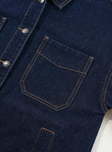 Veste en jean pour femmes, en gros, à la mode, personnalisée, respirante, surdimensionnée, légèrement délavée, à manches longues - Product Image 6