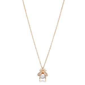 Collier avec pendentif en forme d'abeille, charme perlé, style turc, vente en gros, bijoux faits à la main en argent sterling 925 - Product Image 5
