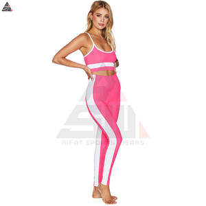 Conjunto de Yoga de Cintura Alta para Mujer, Talla Grande, Color Sólido, Personalizado, Ropa Deportiva para Gimnasio, Secado Rápido - Product Image 4