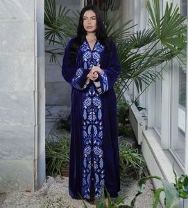 New Trendy <b>Dresses</b> Handmade Embroidered <b>Long</b> Sleeve Floor Length <b>Party</b> Wear Casual <b>Long</b> <b>Dress</b> With Belt - Product Image 4