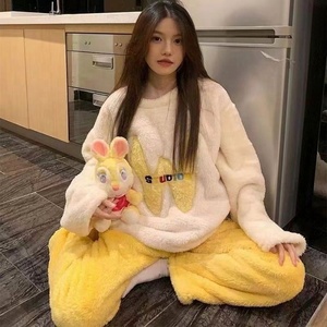 Set Pigiama in Flanella da Donna - Morbido e Caldo Abbigliamento da Notte per Autunno e Inverno |   Comodo Completo Due Pezzi, Abbigliamento Casual per Casa - Product Image 6