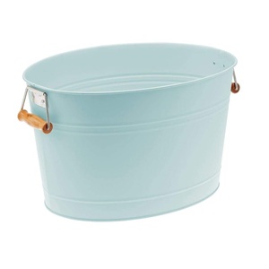 Fabrication de jardinière en seau blanc Jardinière ronde galvanisée pour décoration de maison et de jardin avec seau en seau classique de couleur blanche - Product Image 4
