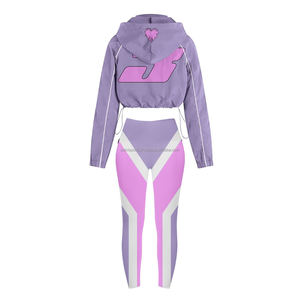 Conjunto de chándal de talla grande, novedad, cortavientos para mujer, ropa cómoda de Pakistán para mujer, embalaje personalizado de 2 piezas para adultos - Product Image 3