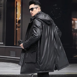 Chaqueta Bomber Formal de primavera para hombre, pato blanco, 100% poliéster, a prueba de viento, ecológica, impermeable, suelta, de talla grande - Product Image 1