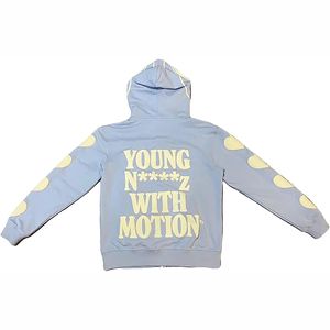 High Street Letter Foam Skull Vintage Fleece Hoodies Hombres y mujeres Pullover Casual Loose Otoño Invierno Sudaderas para Unisex - Product Image 3