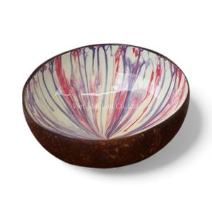 ชามมะพร้าวเปลือกหอยมุก งานแฮนด์เมด ลงยาธรรมชาติ ฝังเปลือกหอย  ยั่งยืน เป็นมิตรกับสิ่งแวดล้อม ตกแต่งบ้าน - Product Image 1