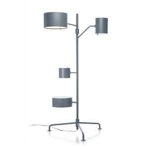 Lámpara de Pie LED Moderna Estilo Estatista, Base E26, Pantalla Amarilla para Dormitorio o Sala de Estar, Cuerpo de Acero Inoxidable, Disponible en Tamaño Pequeño - Product Image 3