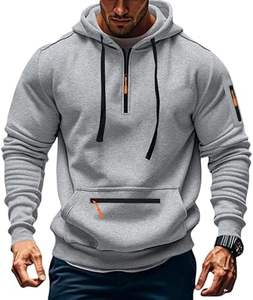 เสื้อฮู้ดลำลองสำหรับผู้ชายผ้าฝ้ายสี100% เป็นมิตรกับสิ่งแวดล้อมระบายอากาศได้มีกระเป๋าทรงพอดีตัวปกติสำหรับฤดูหนาว - Product Image 6