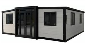 Maison conteneur extensible tendance, 4 chambres, confortable, préfabriquée avec intérieur isolé pour la vie en appartement urbain - Product Image 5