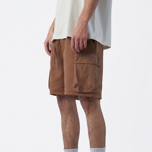 Pantalones Cortos Cargo de Forro Polar Personalizados, 350 GSM, Mezcla de Algodón, Multibolsillos, Estilo Urbano - Product Image 3