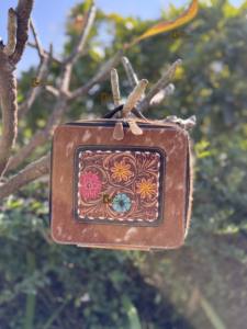 Latest Arrival Hand Tooled Leather Big Size <b>Jewellery</b> Storage <b>Box</b> Organizer Cowhide Fur Travel Case <b>Necklace</b> Ring Earrings <b>Box</b> - Product Image 4