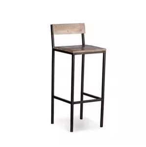 Modern Design Premium Quality Dining <b>Chair</b> <b>Black</b> Metal Frame Wooden Seat Portable for Home Office Hotel School High Warehouse - Product Image 1