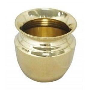 Lota de Latón para Puja, Recipiente para Oración, Kalash, Accesorio Tradicional Indio para Bodas, Hecho a Mano, Lota Ayurvédica para el Hogar - Product Image 1
