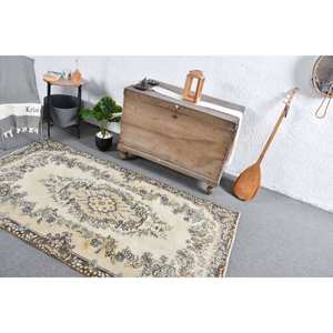 พรมขนสัตว์สีเบจสีน้ำตาลคลาสสิกขนาด3.7x6.8ฟุตทำด้วยมือแบบตุรกีการเย็บปะติดปะต่อกันเป็นรูปสี่เหลี่ยมผืนผ้าสำหรับห้องนั่งเล่นห้องนอนห้องโถงน้ำยาง4เมตร - Product Image 5