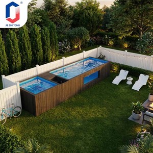 Piscine hors sol préfabriquée en conteneur de 20 pieds avec système de filtration complet, prête à l'emploi, pour jardin ou resort. - Product Image 6