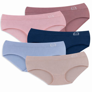 Braguitas de Bikini de Algodón para Mujer, Románticas, Tejidas, Ecológicas, de Cintura Alta, Suaves y Transpirables, Hechas en Turquía, para Uso Diario - Product Image 3