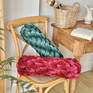 Oreiller <span class=keywords><strong>tricot</strong></span>é tissé à la main Portable <span class=keywords><strong>coussin</strong></span> noeud corde nouée <span class=keywords><strong>boule</strong></span> jeter oreiller pour la maison et le salon - Product Image 2