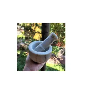 Wholesale Supplier High Quality Marble Mortar And Pestle and customized size kitchenware and restuarent and sale