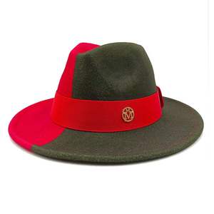Sombrero Panamá de Estilo Nuevo para Comercio Exterior Transfronterizo, con Costuras de Dos Colores, para Otoño e Invierno - Product Image 1
