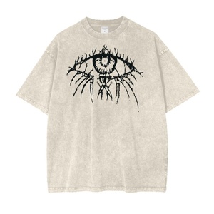 เสื้อยืดลายกรดไซส์ใหญ่พิเศษสำหรับผู้ชายเสื้อยืดพิมพ์ลายออกแบบโลโก้ได้ตามต้องการ - Product Image 4