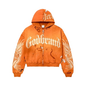 Sudadera con capucha clásica personalizable OEM 100% de alta calidad para hombre 280-300 Gsm Fleece (mezcla de algodón y poliéster) con forro digital - Product Image 4