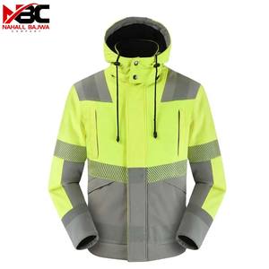 Logo personnalisé OEM Veste de sécurité d'hiver Vêtements de travail haute visibilité avec matériau réfléchissant imperméable Polyester coton jaune - Product Image 1