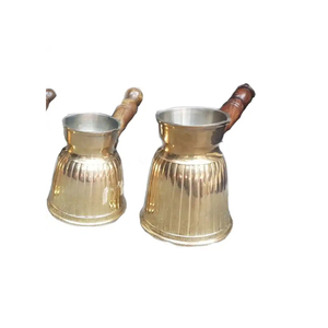 Ensemble de bouilloire à thé et café turc traditionnel le plus populaire Assortiment de poterie en laiton et métal de qualité en plastique et en métal - Product Image 1