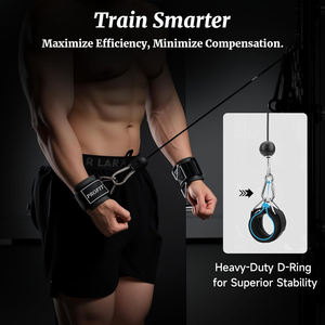 Correas de Muñeca Profesionales de Neopreno Suave con Cierre de Gancho y Bucle para Entrenamiento con Máquinas de Cable - Proveedor y Fabricante de Accesorios de Gimnasio - Product Image 6