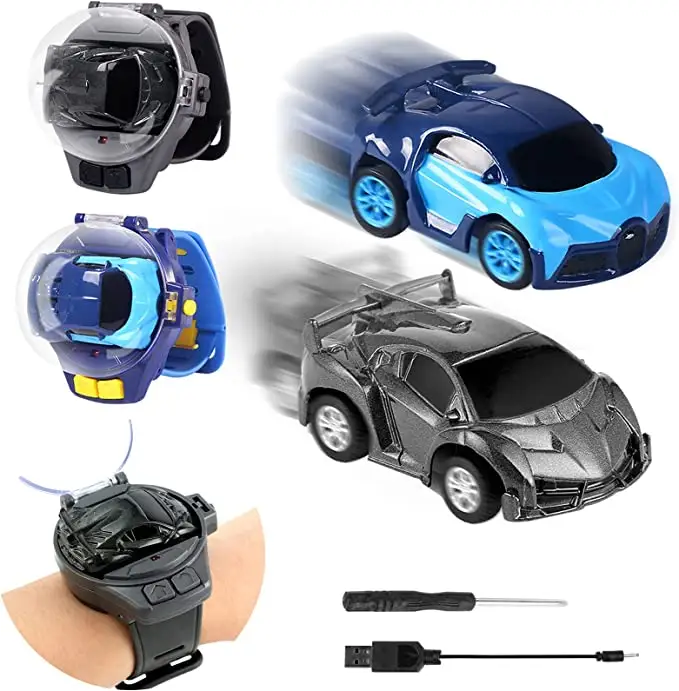 Yeni Mini uzaktan kumanda araba izle oyuncak sevimli bilek yarış araba izle bebek oyuncak araba USB şarj