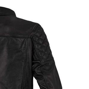 Blouson Moto Unisexe Tendance 2025 en Cuir Véritable et Toile, Imperméable, avec Capuche, Doublure Intérieure en Coton - Product Image 4