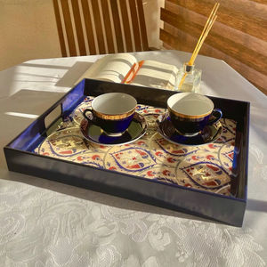 Bandeja de Servicio de Diseño con Recubrimiento de Esmalte de Madera MDF, Bandeja de Mesa de Alta Calidad para Hoteles y Restaurantes - Product Image 1