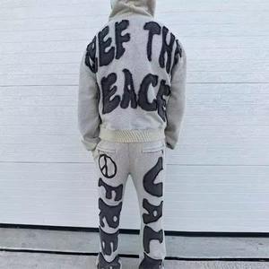 ชุดวอร์มใส่ได้ทั้งชายและหญิงสำหรับฤดูหนาวใส่ได้ทั้งชายและหญิงผ้าปักลาย - Product Image 4