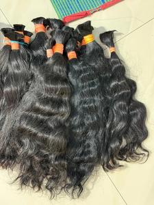 Extensiones a granel de cabello humano indio Virgen sin procesar 100% Natural recto textura Europea cabello Real oferta de proveedor al por mayor - Product Image 6