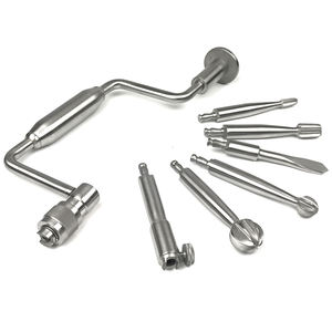 7 Pieces Set of Professional Quality Stainless Steel Orthopedic Hudson Brace <b>Hand</b> <b>Drill</b> Set - Product Image 2