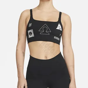 Cao Đàn Hồi Nhanh Chóng Khô Mềm Khỏa Thân Strappy Backless Chạy Phụ Nữ Yoga Áo Ngực Tập Thể Dục Chéo Trở Lại Thể Thao Áo Ngực