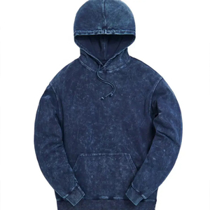 เสื้อสเวตเตอร์มีฮู้ดซักด้วยกรดมีซิปและดีไซน์แบบปักสำหรับฤดูหนาว - Product Image 5