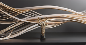 Modern <b>Style</b> Resin Deer <b>Head</b> Tabletop Sculpture Animal Statue Decor for Wedding Living Room Bedroom Rustic Lodge Hunting Cabin - Product Image 2