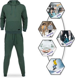 ชุดวอร์มผู้ชายสำหรับฤดูหนาว ผ้าฝ้าย 100% เนื้อหนา ระบายอากาศได้ดี ทรงปกติ สวมใส่สบาย เป็นมิตรกับสิ่งแวดล้อม สไตล์สตรีทแวร์ระดับมืออาชีพ - Product Image 5