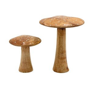 Centro de mesa de setas de madera real para casas ecológicas con aspecto natural tallado y estilo bohemio perfecto para mesas de eventos de otoño - Product Image 6