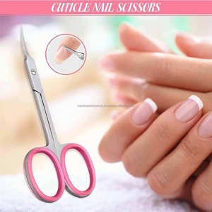 Ciseaux à cuticules professionnels pour la beauté, en acier inoxydable, pointe fine et incurvée, outil de manucure - Product Image 3