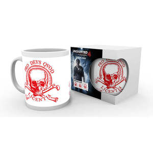 Tasse fantaisie Uncharted 4 avec licence Pro Deus Quod pour motif crâne, idéale pour les cadeaux promotionnels - Product Image 2