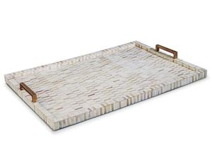 Haute qualité classique Rectangle forme acrylique plateau nouveauté os hôtel décoratif plat de service ustensiles de cuisine stockage spectacle - Product Image 1