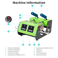 Presse à culbuteur 40 oz à double station personnalisée avec impression par sublimation du logo par double transfert de chaleur Presse à culbuteur