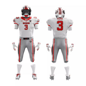 Maillot de football américain 100% Polyester Uniforme professionnel de football américain Design personnalisé sublimé Dernier uniforme - Product Image 3