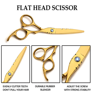 Ciseaux à effiler de qualité supérieure pour droitiers avec une pointe de lame ultra-précise en acier inoxydable 4Cr13 pour usage professionnel - Product Image 4