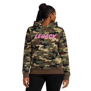 Sweat à capuche Camo Legacy, vêtements de sororité grecque, vêtements de sororité pour femmes, rose et vert, vêtements décontractés élégants pour sororité universitaire, vêtements grecs - Product Image 5